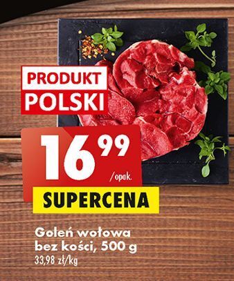 Biedronka Goleń wołowa bez kości oferta