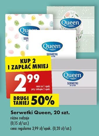 Biedronka Serwetki queen oferta