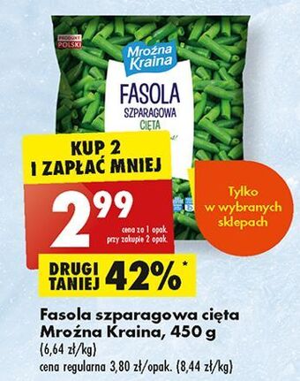 Biedronka Fasolka szparagowa zielona mroźna kraina oferta