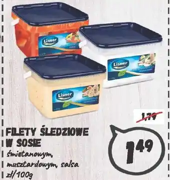 Wafelek Filety śledziowe w sosie śmietanowym, musztardowym lub salsa 100g oferta