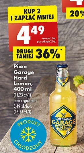 Biedronka Piwo garage hard lemonade oferta