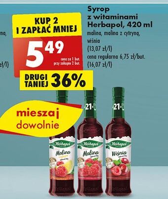 Biedronka Syrop wiśnia herbapol oferta
