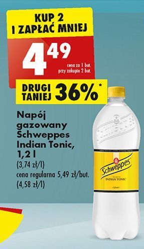 Biedronka Napój indian tonic schweppes oferta