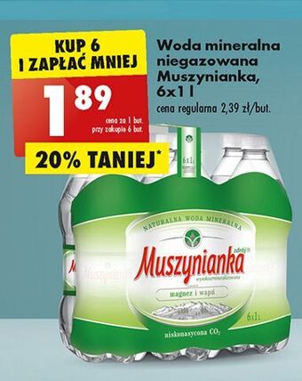 Biedronka Woda niegazowana muszynianka oferta