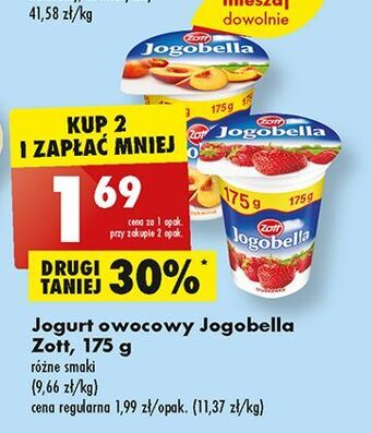 Biedronka Jogurt truskawka zott jogobella oferta
