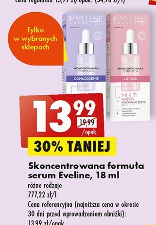 Biedronka Serum do twarzy lifting eveline cosmetics oferta