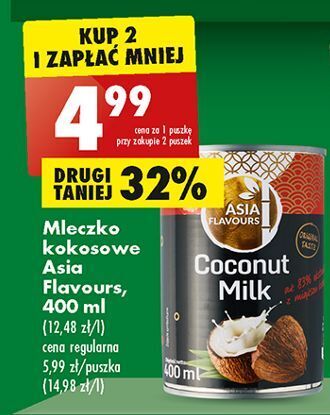 Biedronka Mleczko kokosowe asia flavours oferta