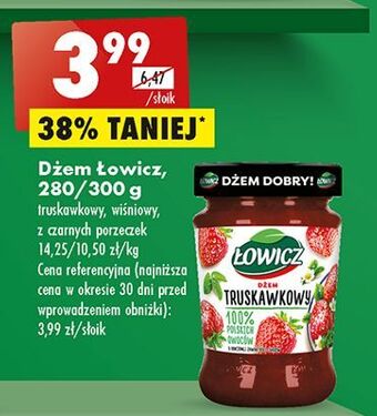 Biedronka Dżem z czarnej porzeczki łowicz oferta