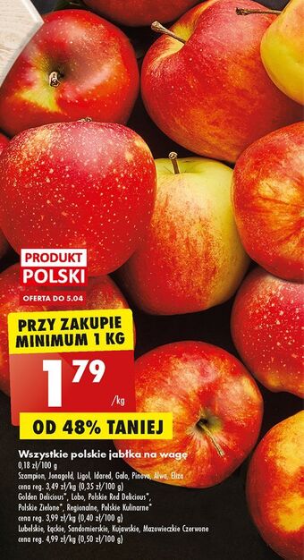 Biedronka Jabłka gala oferta