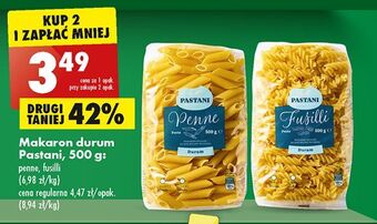 Biedronka Makaron fusilli pastani oferta