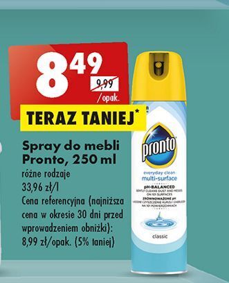Biedronka Spray przeciw kurzowi pronto multi surface oferta