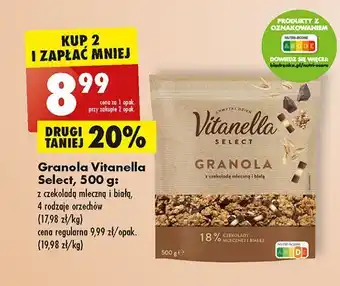 Biedronka Granola 4 rodzaje orzechów vitanella oferta