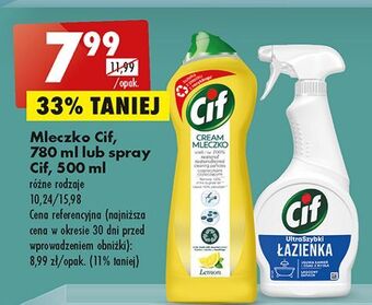 Mleczko do czyszczenia z mikrokryształkami lemon cif cream