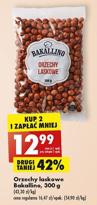 Biedronka Orzechy laskowe bakallino oferta