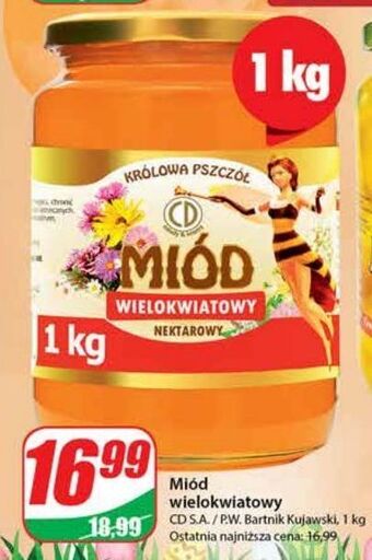 Dino Miód wielokwiatowy nektarowy cd królowa pszczół oferta