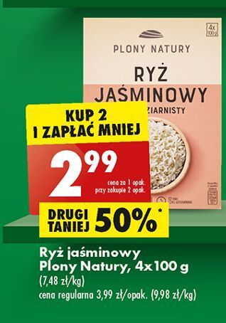 Biedronka Ryż jaśminowy długoziarnisty plony natury oferta