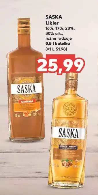 Kaufland Wódka saska orzech laskowy z nutą karmelu oferta