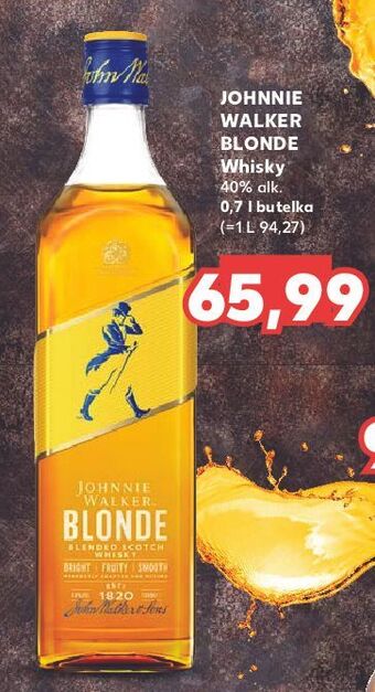 Whisky johnnie walker blonde