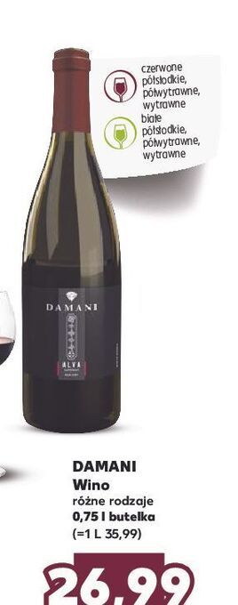 Wino damani semi sweet