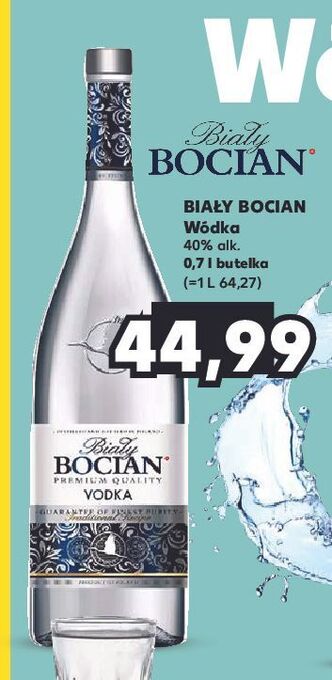 Kaufland Wódka biały bocian vodka oferta