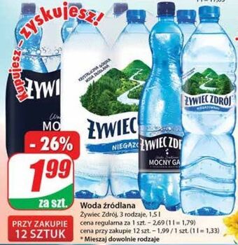 Woda niegazowana żywiec zdrój