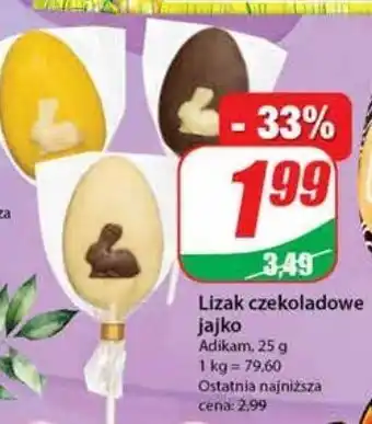 Dino Lizak czekoladowe jajko adikam oferta