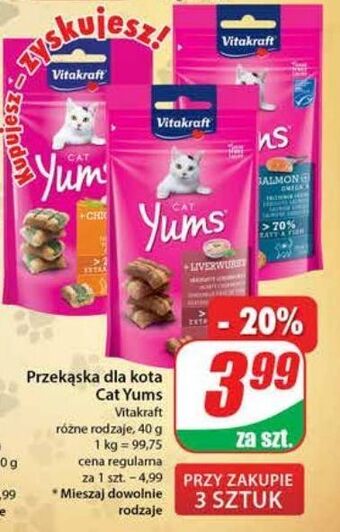 Dino Przysmak z kurczakiem vitakraft cat yums oferta