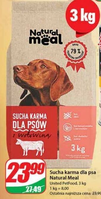 Dino Karma dla psa z wołowina natural meal oferta