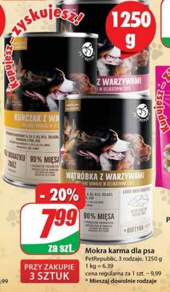 Dino Karma dla psa wołowina z warzywami pet republic oferta