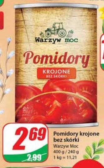 Dino Pomidory krojone bez skórki warzyw moc oferta