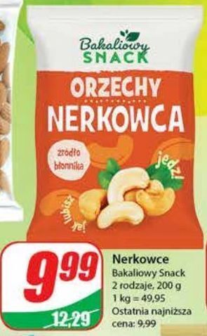 Dino Orzechy nerkowca bakaliowy snack oferta