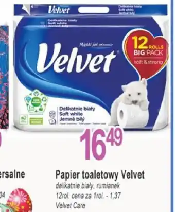 E.Leclerc Velvet Care Papier toaletowy 12 rolek oferta