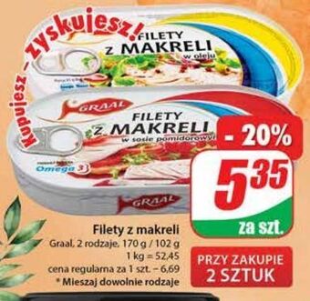 Filety z makreli w oleju graal