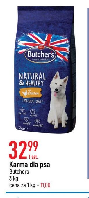 E.Leclerc Karma dla psa z kurczakiem butcher's natural & healthy oferta