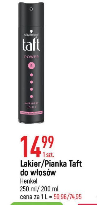 E.Leclerc Lakier do włosów taft power oferta