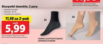 Lidl Skarpety damskie rozm. 35-42 oferta