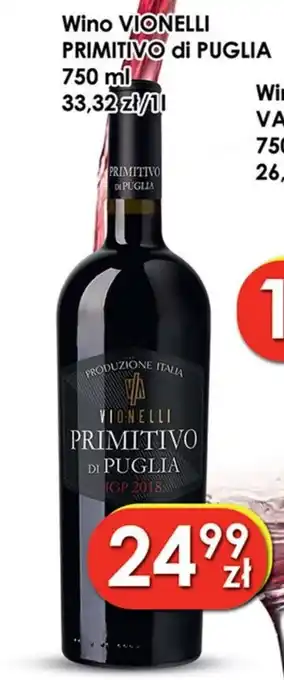 Prim Market Vionelli Primitivo di Puglia Wino 750ml oferta