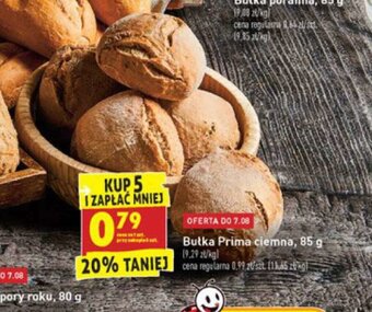 Biedronka Bułka Prima ciemna 85g oferta