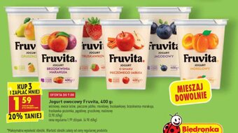 Biedronka Jogurt owocowy FruVita 400g oferta