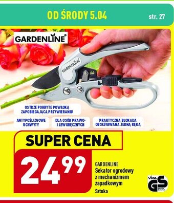 ALDI Sekator ogrodowy z mechanizmem zapadkowym oferta