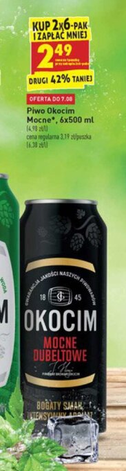 Biedronka Piwo Okocim Mocne 500ml oferta