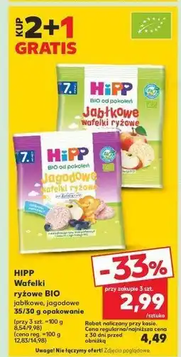 Kaufland Jabłkowe wafelki ryżowe oferta
