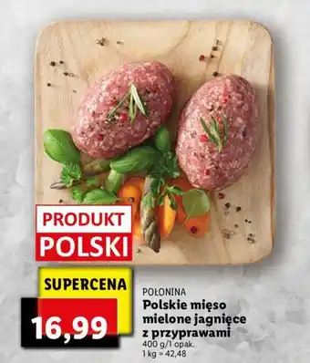 Lidl Polskie mięso mielone jagnięce z przyprawami 400g oferta