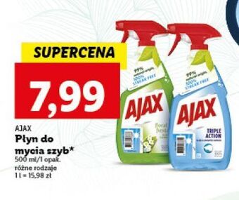 Lidl Płyn do mycia szyb ajax triple action oferta