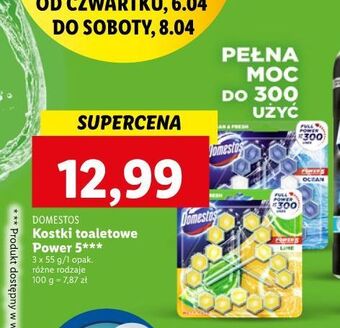 Lidl Kostka do wc lime domestos power5 oferta