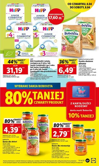 Lidl Mleko 3 hipp junior combiotik oferta