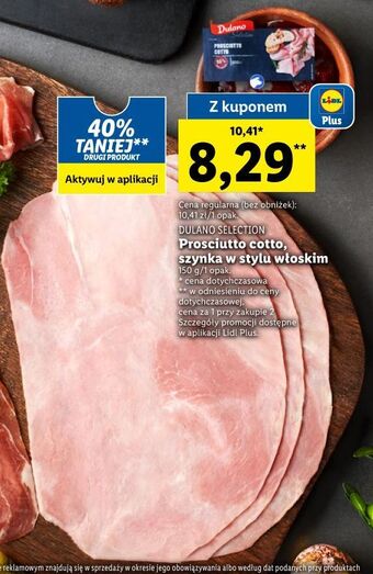 Lidl Prosciutto cotto dulano oferta