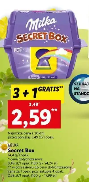Lidl Czekoladki milka secret box oferta