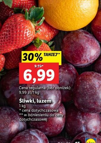 Lidl Śliwki oferta
