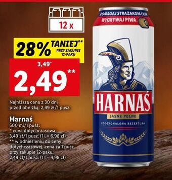 Lidl Piwo harnaś jasne pełne oferta
